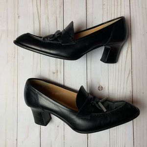 Bally Future 2” heel  size 9 / 39 black loafer